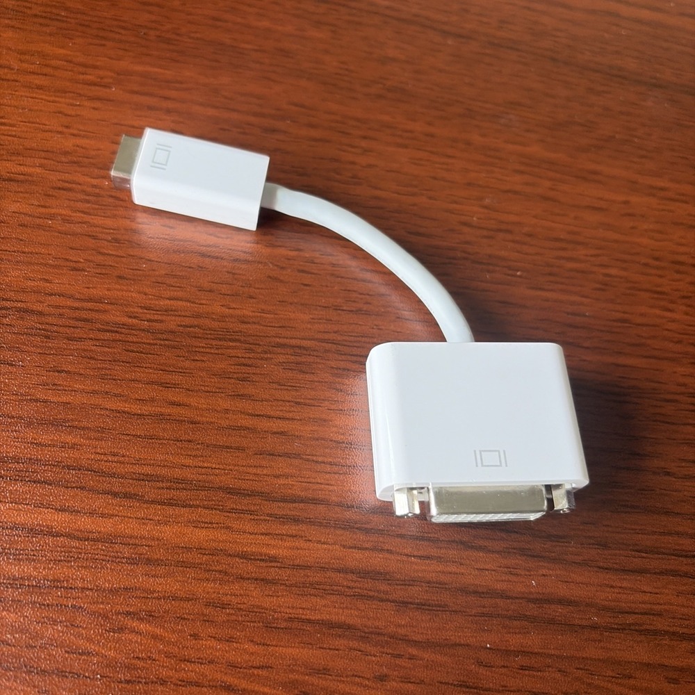 Authentic Apple Mini Display Port to DVI Adapter Cable Made For Mac